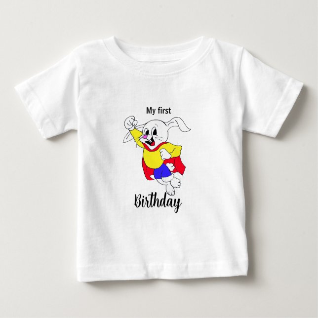 Rabbit Hero Kleinkind Baby T-shirt (Vorderseite)
