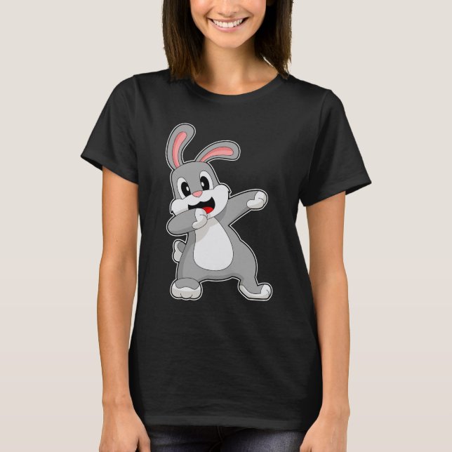 Rabbit Hip Hop Dance Dab T-Shirt (Vorderseite)