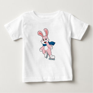 Rabbit Ice Skaten Ice Skate Baby T-shirt