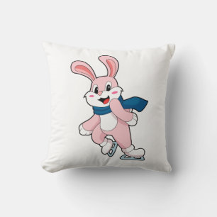 Rabbit Ice Skaten Ice Skate Kissen