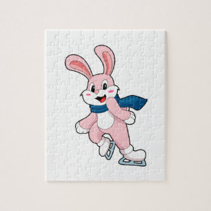Rabbit Ice Skaten Ice Skate Puzzle