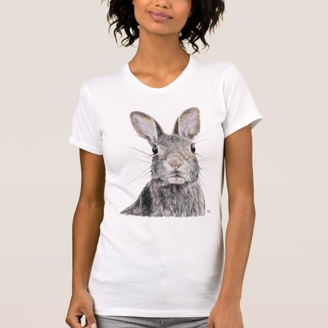 Rabbit Illustration T-Shirt (Vorderseite)