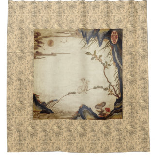 RABBIT IN BEZUG AUF EINE VOLLSTÄNDIGE MOONDUSTRIE DUSCHVORHANG