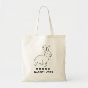 Rabbit Lover, einfaches Design Tragetasche