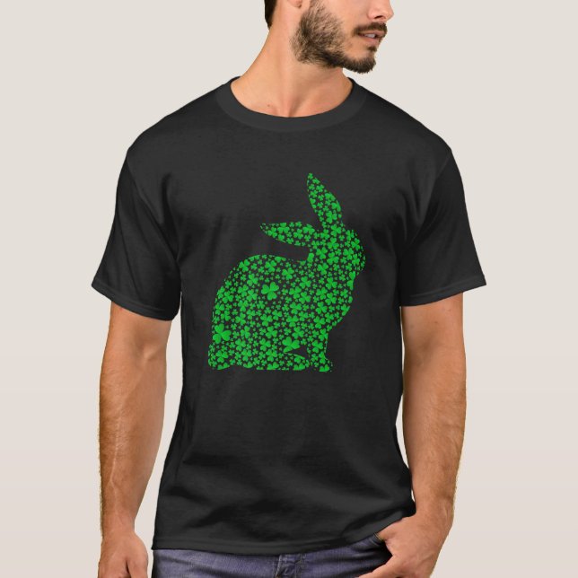 Rabbit Lover Leprechaun Rabbit St. Patrick's Day T-Shirt (Vorderseite)
