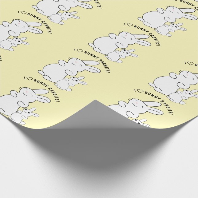 Rabbit Lovers Geschenkpapier (Ecke)