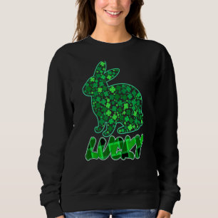 Rabbit Lucky Buffallo Sham Rocked Green St Patrick Sweatshirt