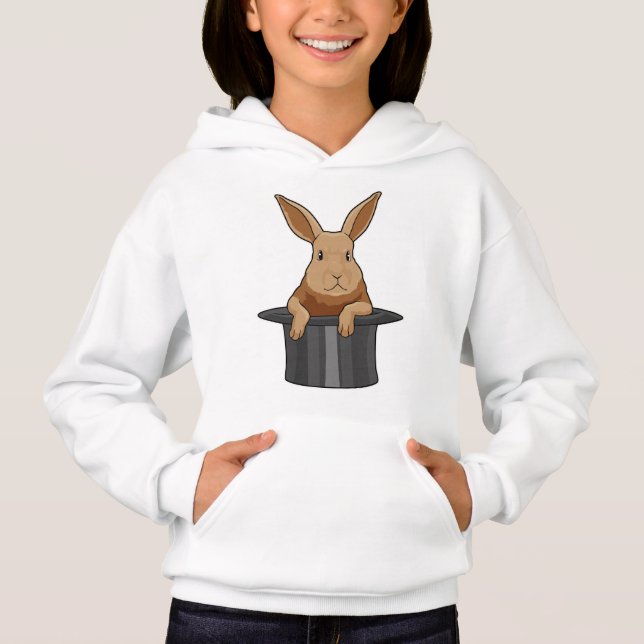 Rabbit Magician Magician Hut Hoodie (Vorderseite)