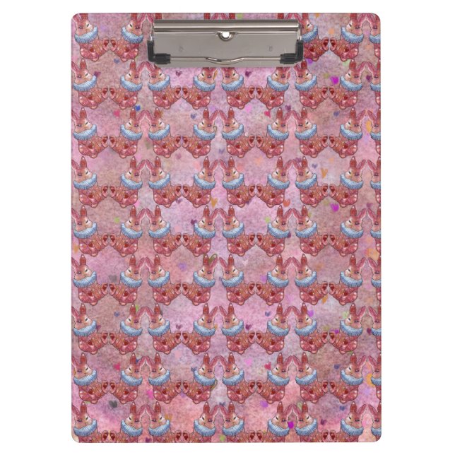 Rabbit named Ladybug Klemmbrett (Vorderseite)