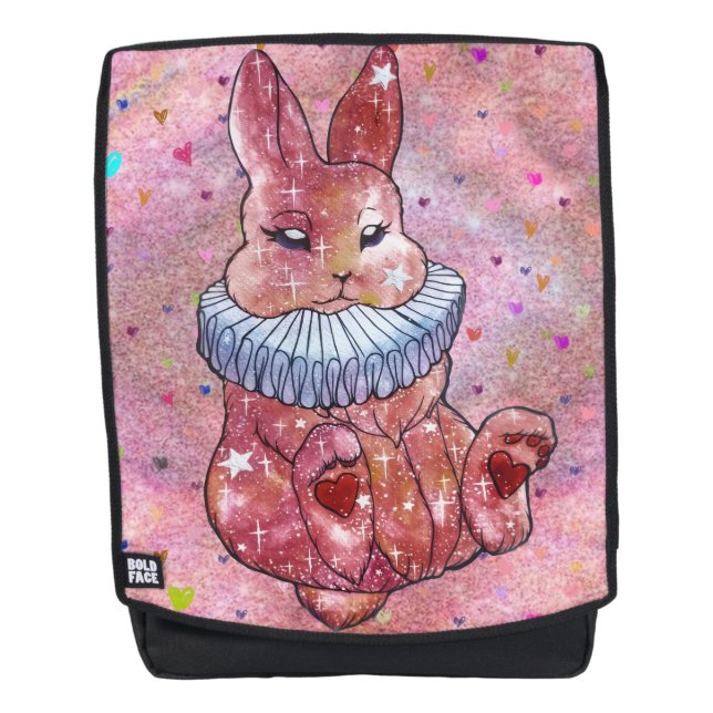 Rabbit named Ladybug Rucksack (Vorderseite)