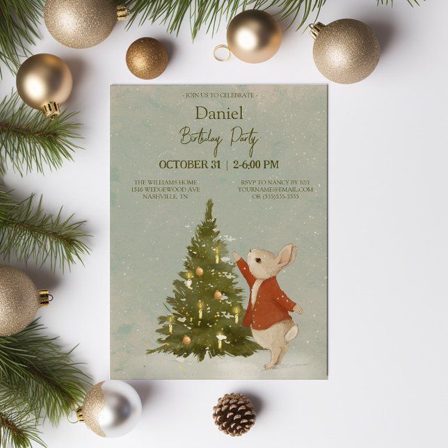 Rabbit Peter С Weihnachten Einladung (Von Creator hochgeladen)