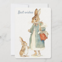 Rabbit Peter Mother`s Day Card