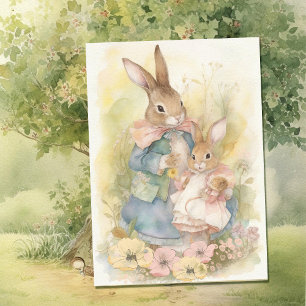 Rabbit Peter Mother`s Day Card Feiertagskarte