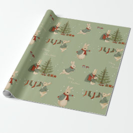 Rabbit Peter Weihnachtswrapping Paper Geschenkpapier