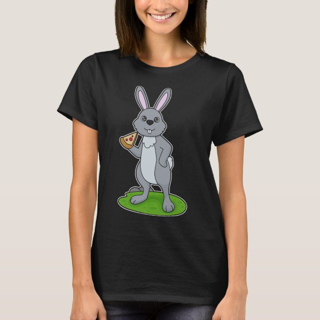 Rabbit Pizzeria Pizza T-Shirt (Vorderseite)