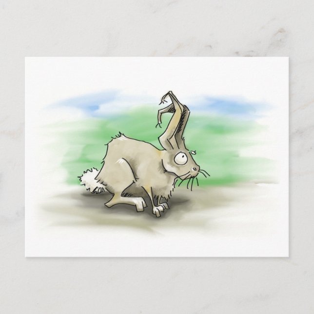 Rabbit Postcard Postkarte (Vorderseite)
