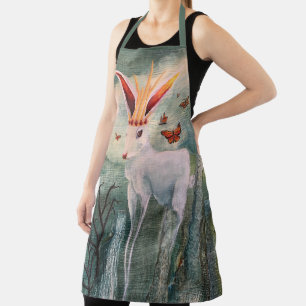 Rabbit Queen Surreal Art All-Over Print Schürze