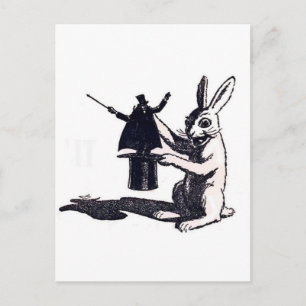 Rabbit-Rache Postkarte