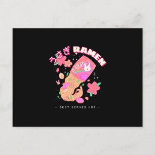 Rabbit Ramen - Beste heiße Freude Postkarte