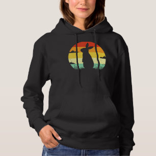Rabbit Retro Vintager 80er Style Bunny Lover Hoodie