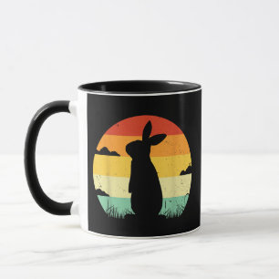 Rabbit Retro Vintager 80er Style Bunny Lover Tasse