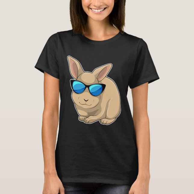 Rabbit-Sonnenbrille T-Shirt (Vorderseite)