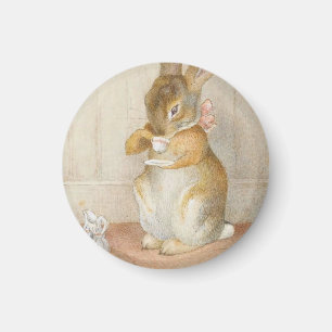 Rabbit Tee Party - Beatrix Potter Magnet