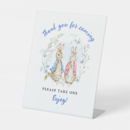 Rabbit-Thema Gefallen Geschenk Pedestal-Zeichen Sockelschild