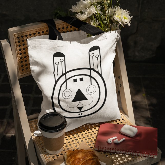 Rabbit Usagi Zodiac Sign (Carry bold zodiac energy with this allover Usagi Rabbit totebag.)