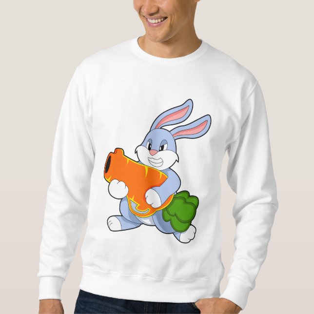Rabbit with Carrot Sweatshirt (Vorderseite)