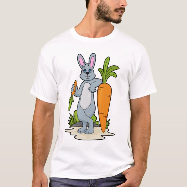 Rabbit with Carrot T-Shirt (Vorderseite)