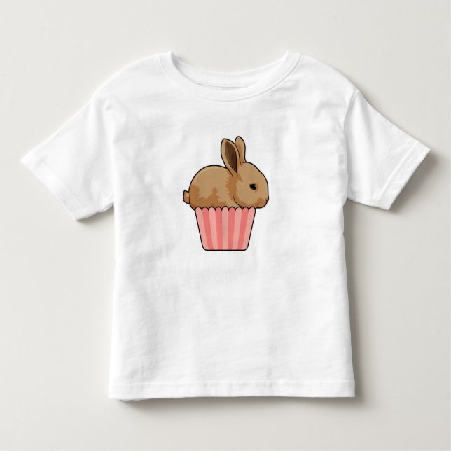 Rabbit with Muffin Kleinkind T-shirt (Vorderseite)