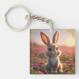 Rabbit Zodiac Sign Schlüsselanhänger