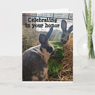 RABBITS RETTETE DIE BESTE LETTUCK AM GEBURTSTAG KARTE