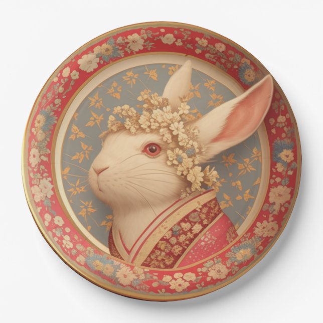 Rabbit's Royal Dress Pappteller (Vorderseite)
