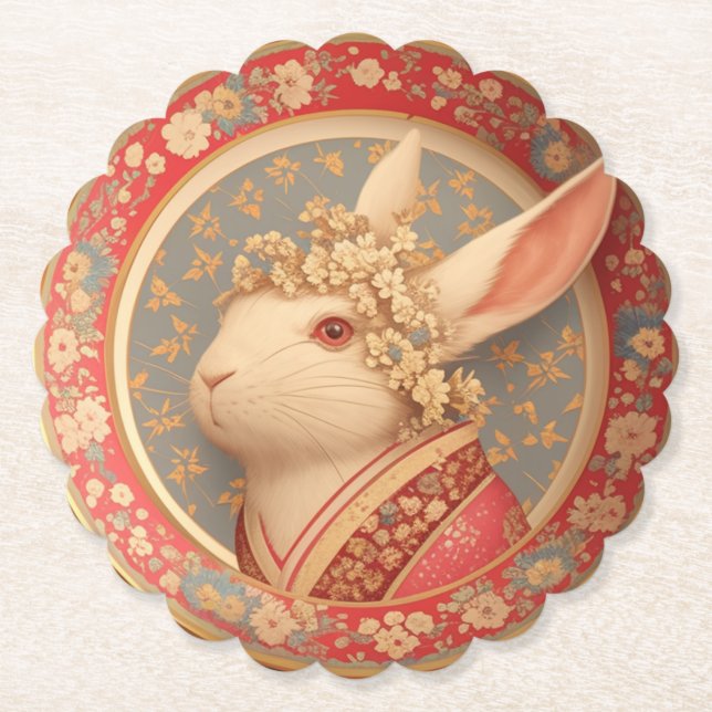 Rabbit's Royal Dress Untersetzer (Vorderseite)