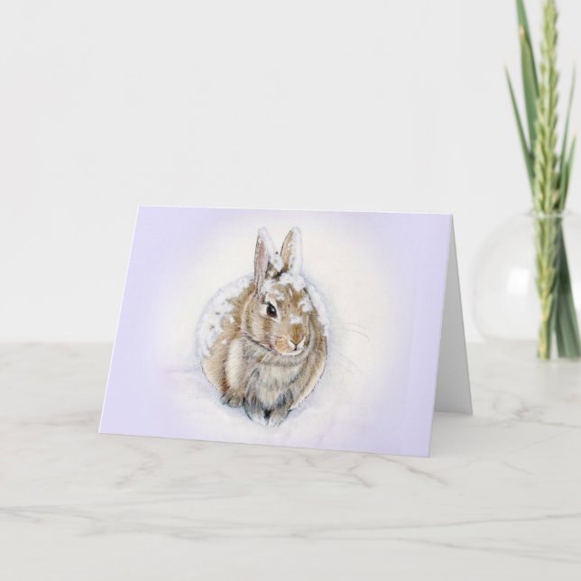RABBIT'S SNOW DAY KARTE (Vorderseite)