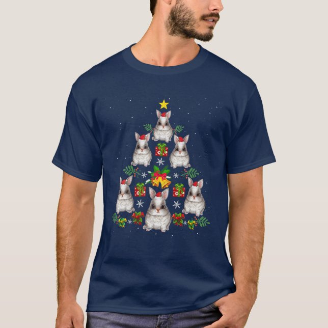 RABBITS Tree Xmas Weihnachten T-Shirt (Vorderseite)