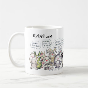 Rabbitude 19 Cartoon-Kaninchen Tasse