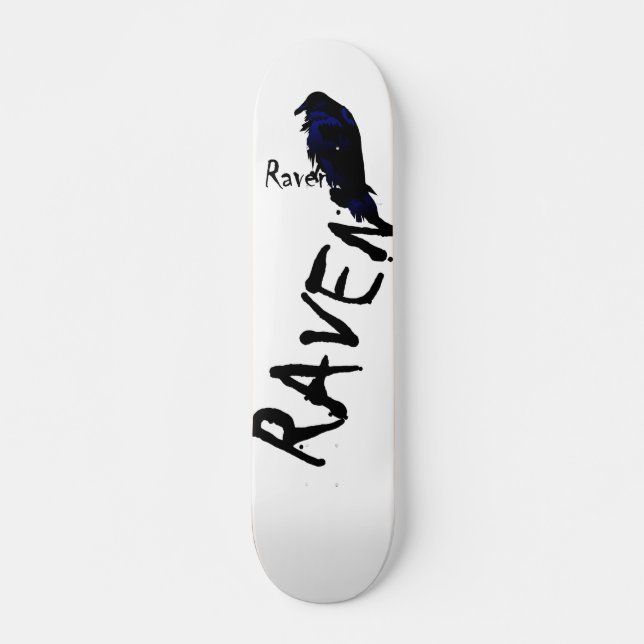 Rabe auf Raben-Skateboard-Plattform Skateboard (Vorne)
