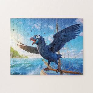 Rabe auf Segeltörn in den Südmeeren Puzzle