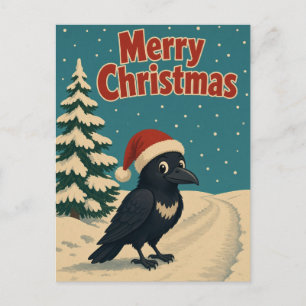 Rabe Frozen Lane Tier Weihnachten Postkarte