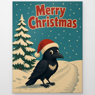 Rabe Frozen Lane Tier Weihnachten Postkarte