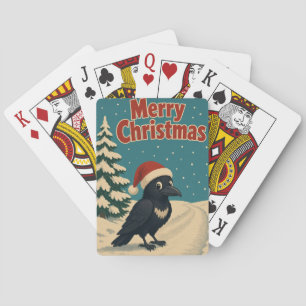 Rabe Frozen Lane Tier Weihnachten Spielkarten