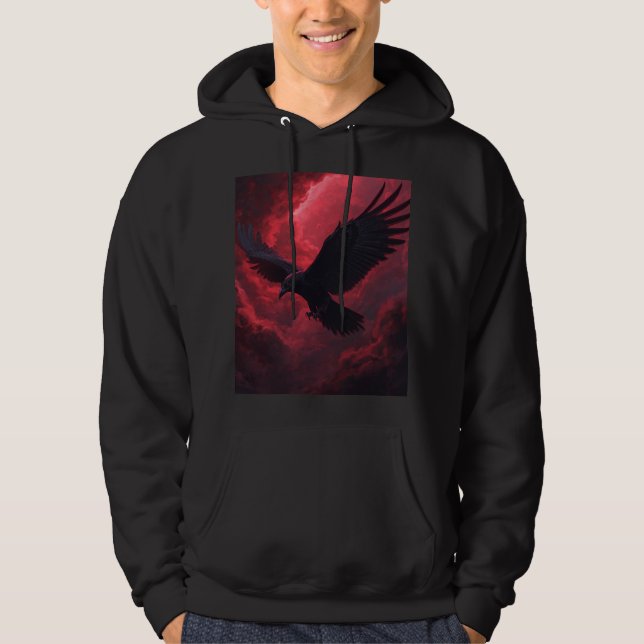 Rabe Hoodie (Vorderseite)