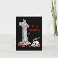 Rabe, Kreuz und Schädel