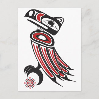 Rabe stiehlt die Sonne Postkarte