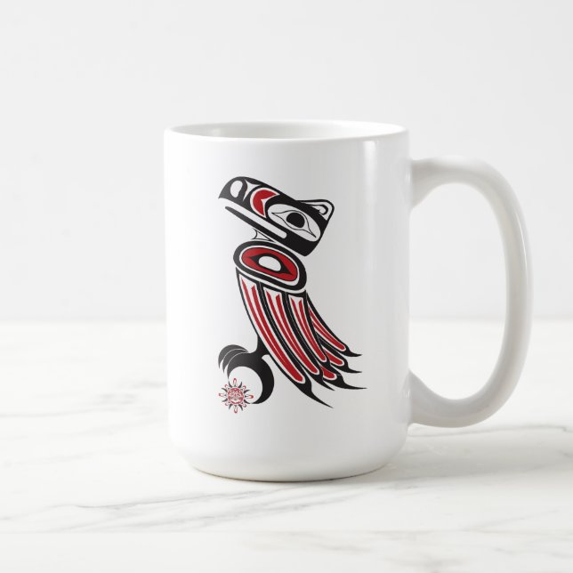 Rabe stiehlt die Sonne Tasse (Rechts)