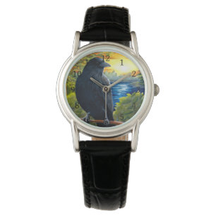 Rabe von Vögeln 63 Krähen Armbanduhr