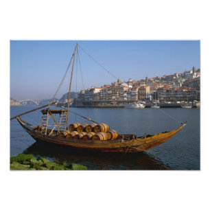 Rabelo Boats, Porto, Portugal Fotodruck